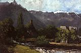 Gustave Courbet Le Glacier painting
